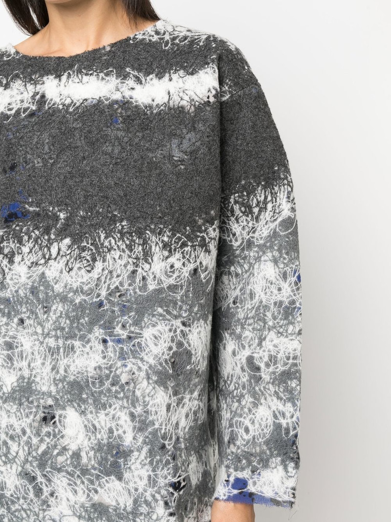 contrasting-stitch knit jumper 5