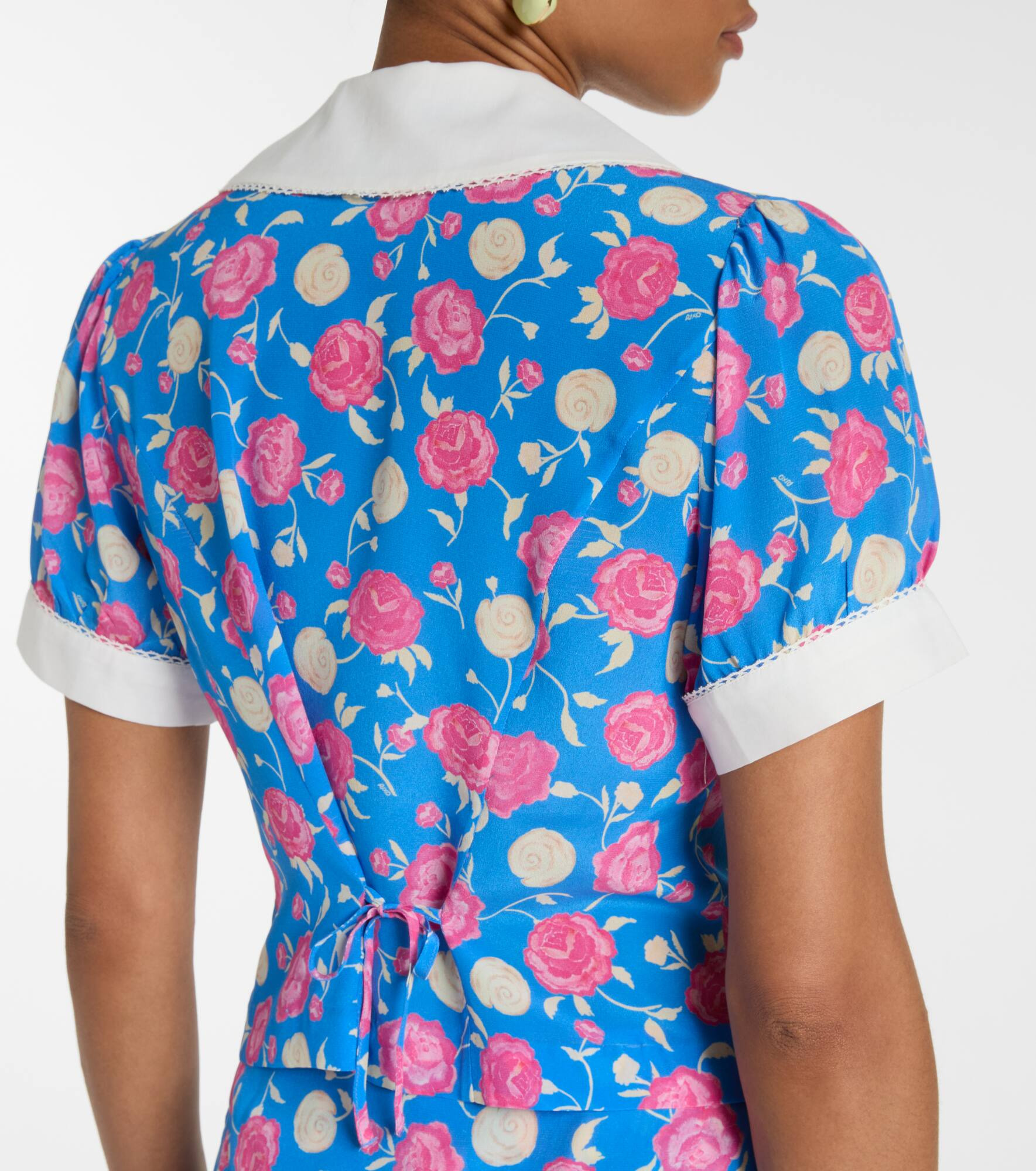Zinia floral silk blouse - 5