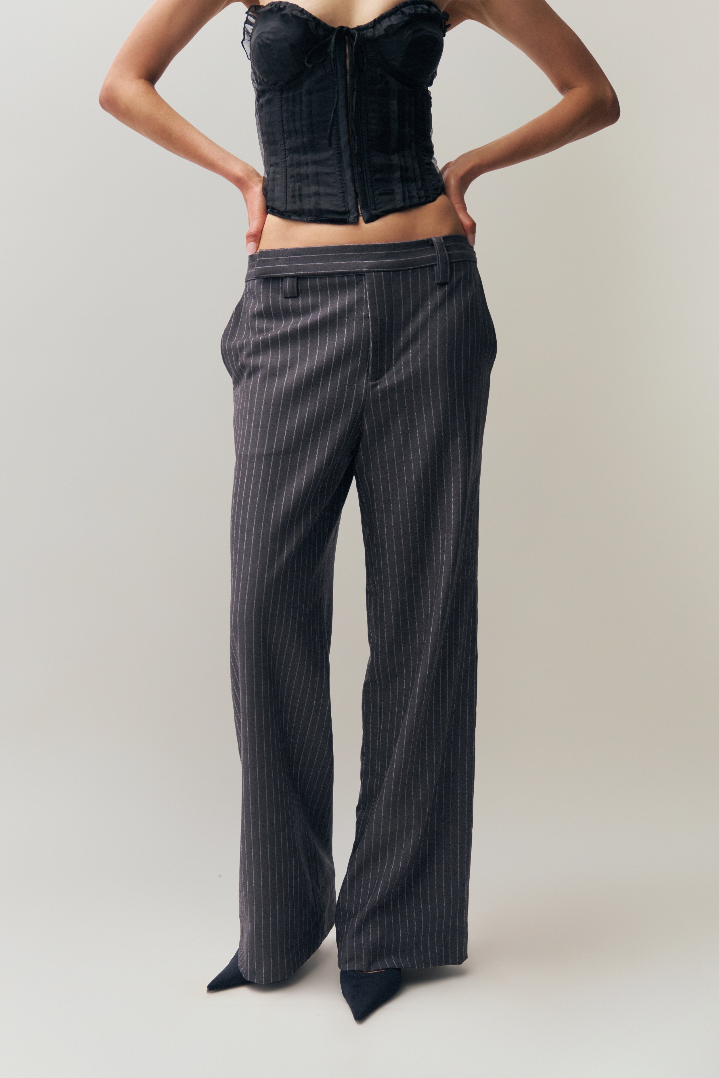 RAINA PINSTRIPE PANT - 2