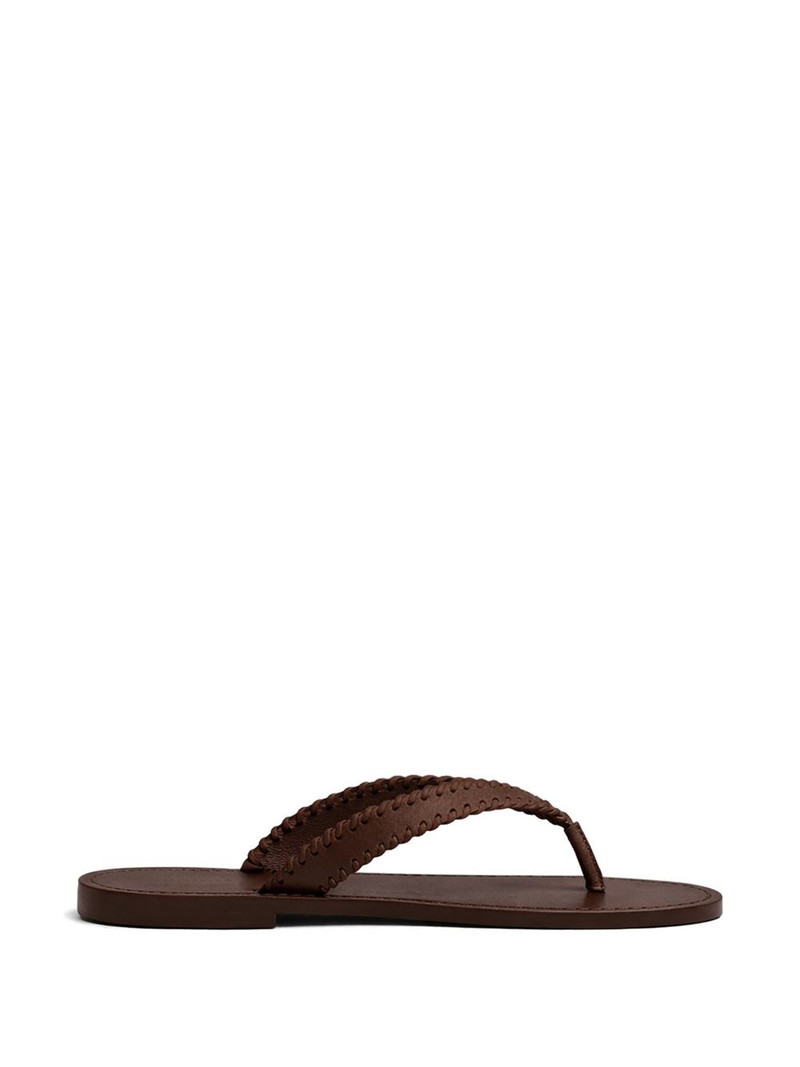 Jessica leather flat sandals 1