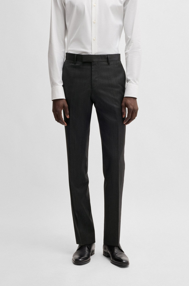 SLIM-FIT SUIT IN MICRO-PATTERNED WOOL 6