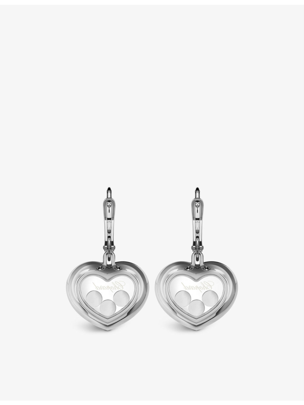 Happy Diamonds 18ct white-gold and diamond earrings - 3