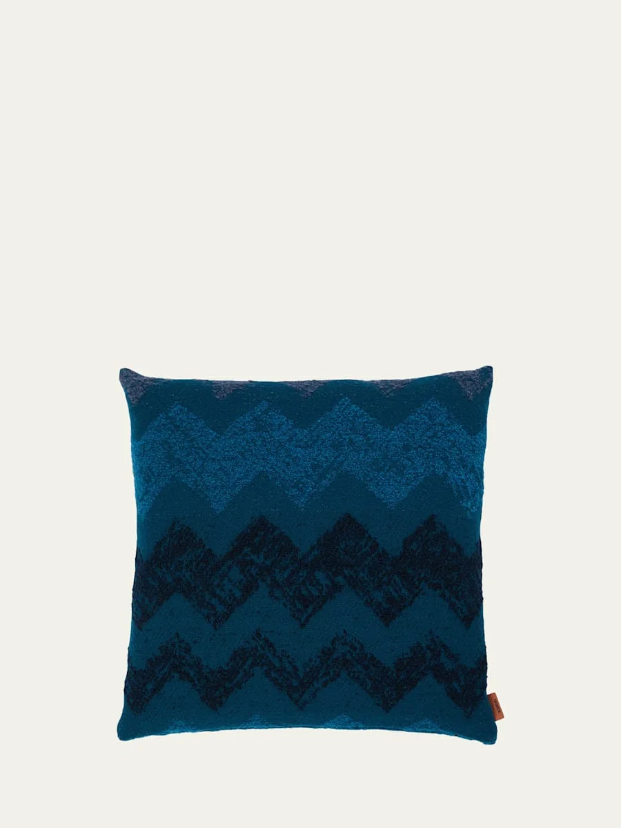 Gessetti Wool-Blend Cushion, 16" Square - 1