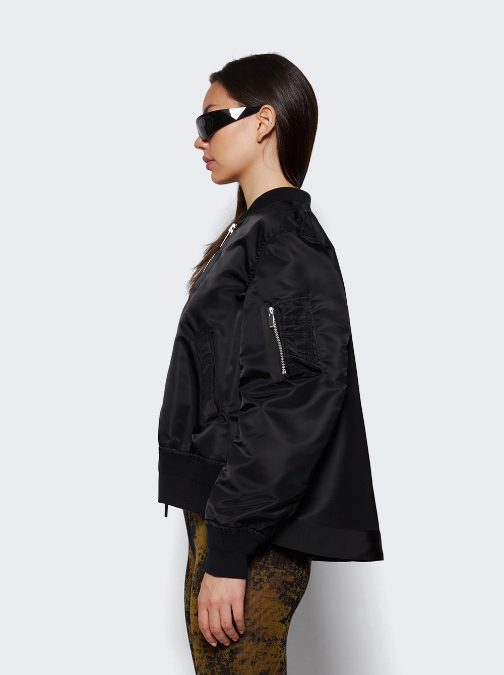 Nylon Twill Blouson Jacket Black - 3
