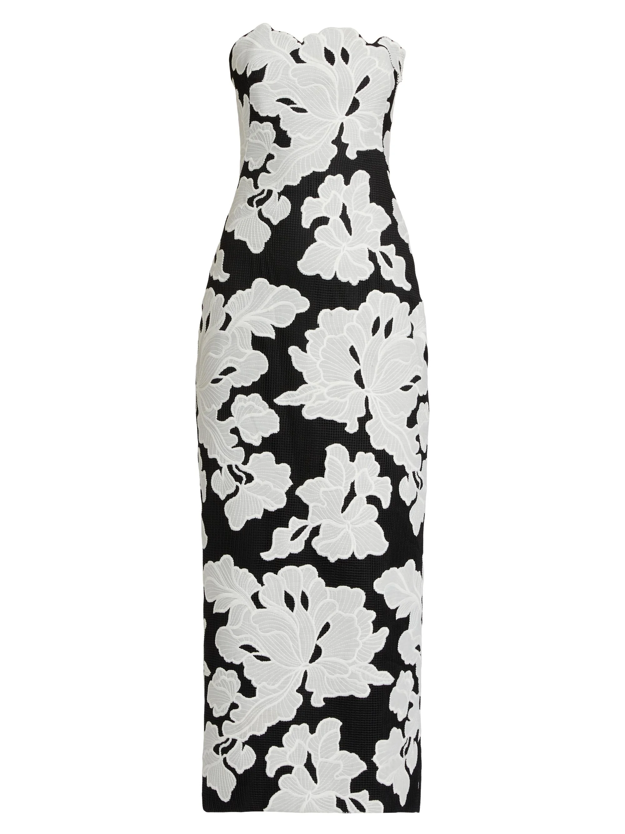 Women's Natasha Strapless Floral Dress - Ivory - 1