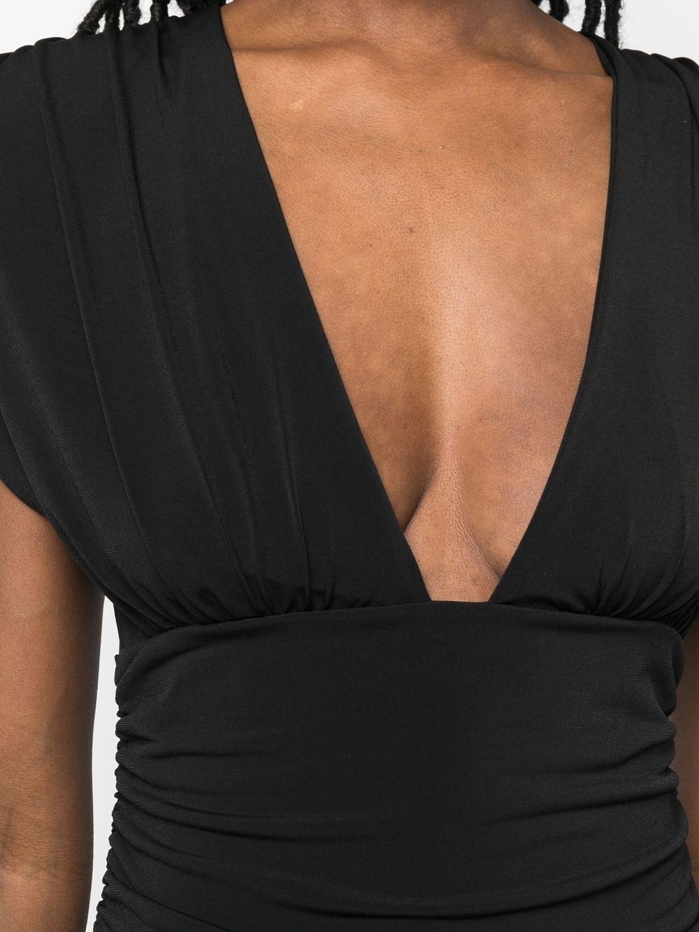 Wrinkles ruffle-detail mini dress - 5