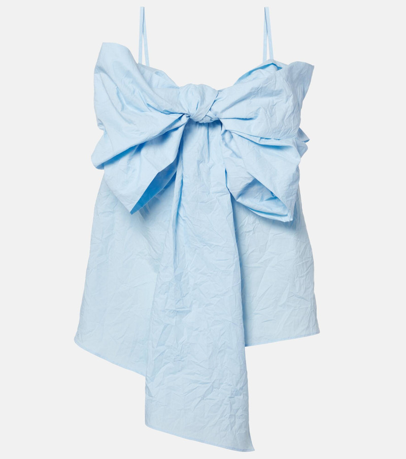 Bow-detail cotton top - 1