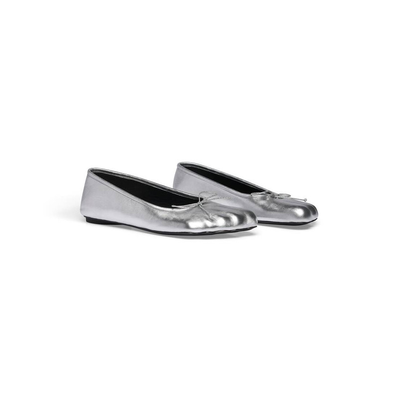 BALENCIAGA Women's Anatomic Ballerina Metallized  in Silver outlook