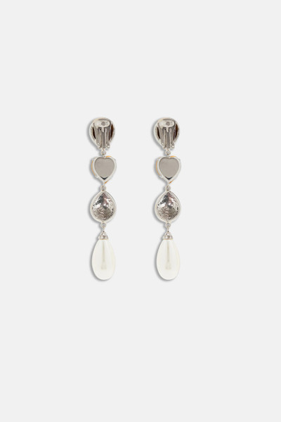 Alessandra Rich CRYSTAL EARRINGS WITH PENDANTS outlook