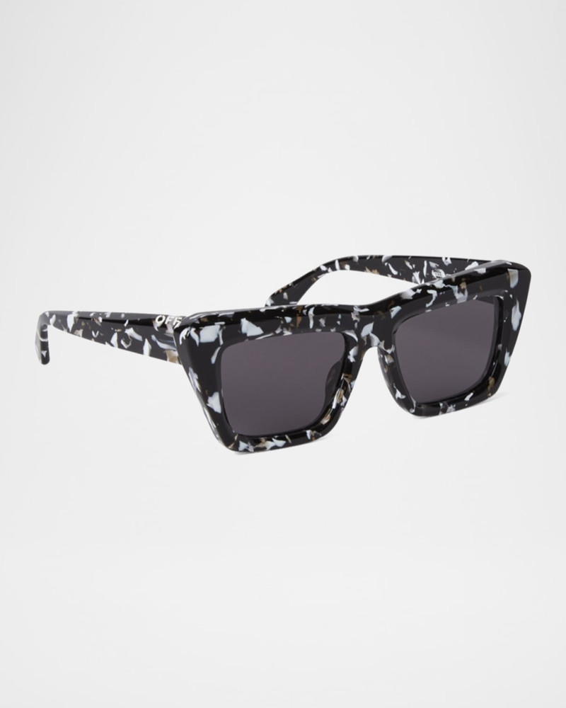 Off-White Men's Hampton Rectangle Acetate Sunglasses outlook