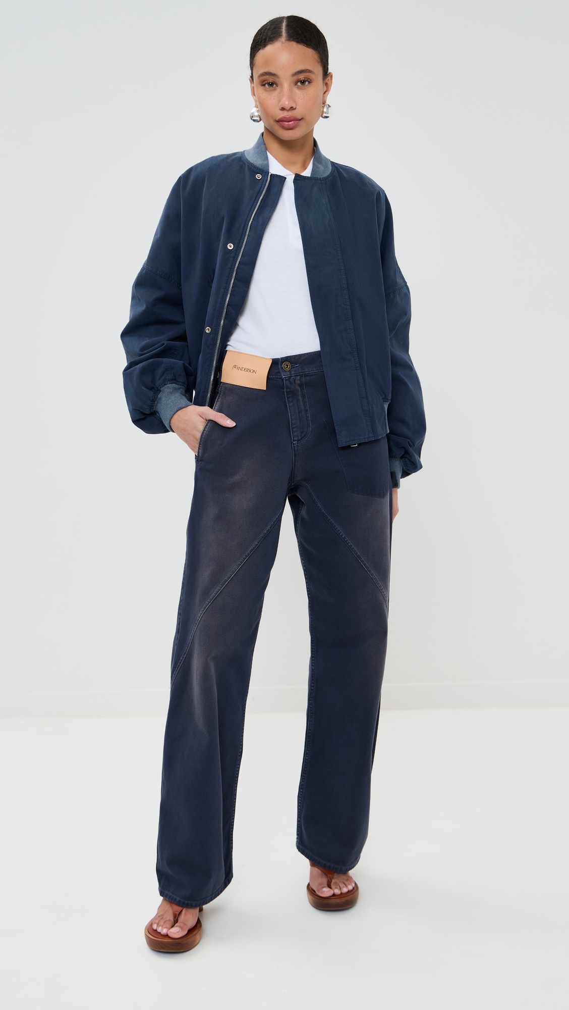 Aged Twisted Workwear Jeans - 8