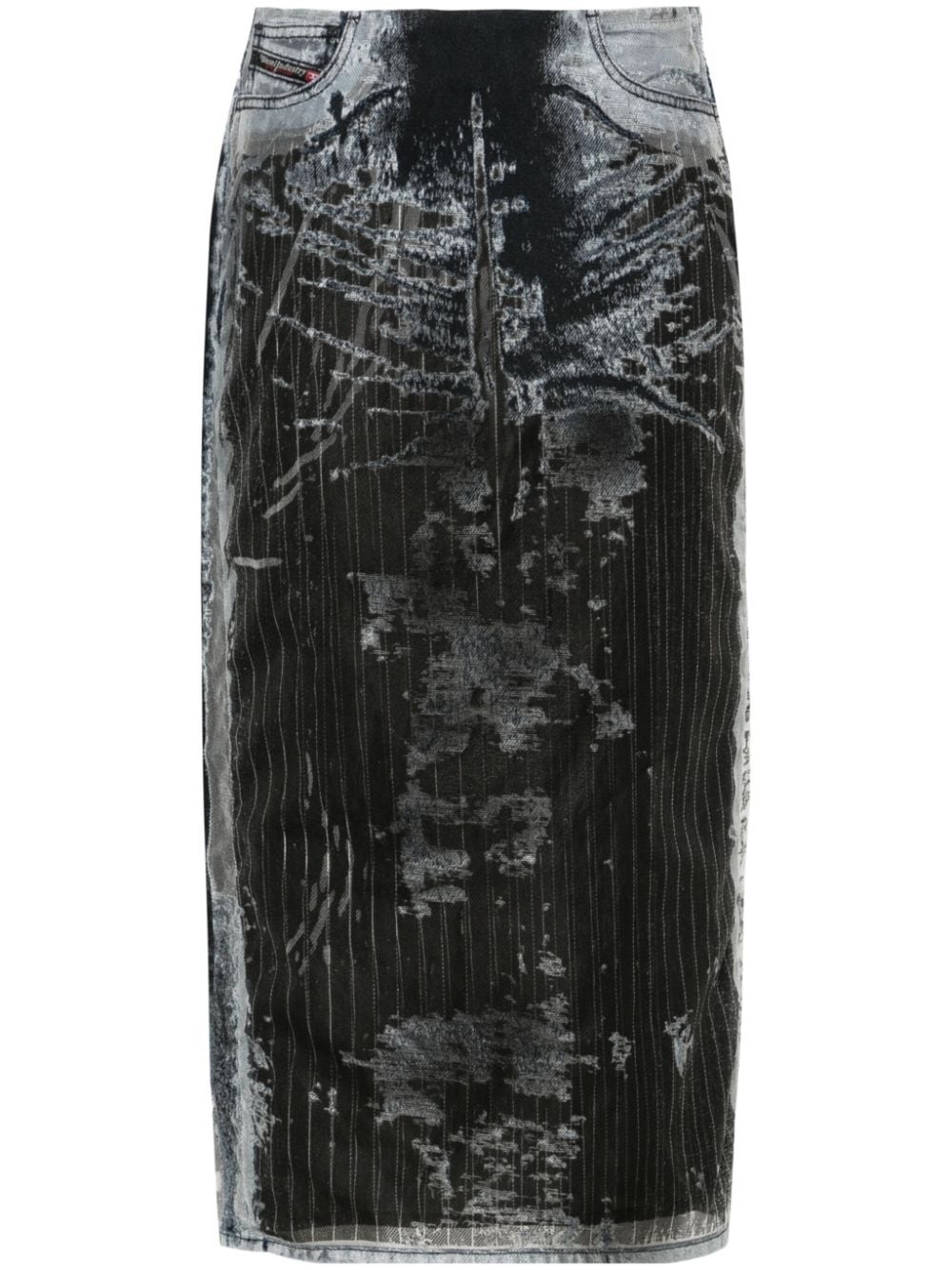 De-Pra-Fse1 denim midi skirt - 1