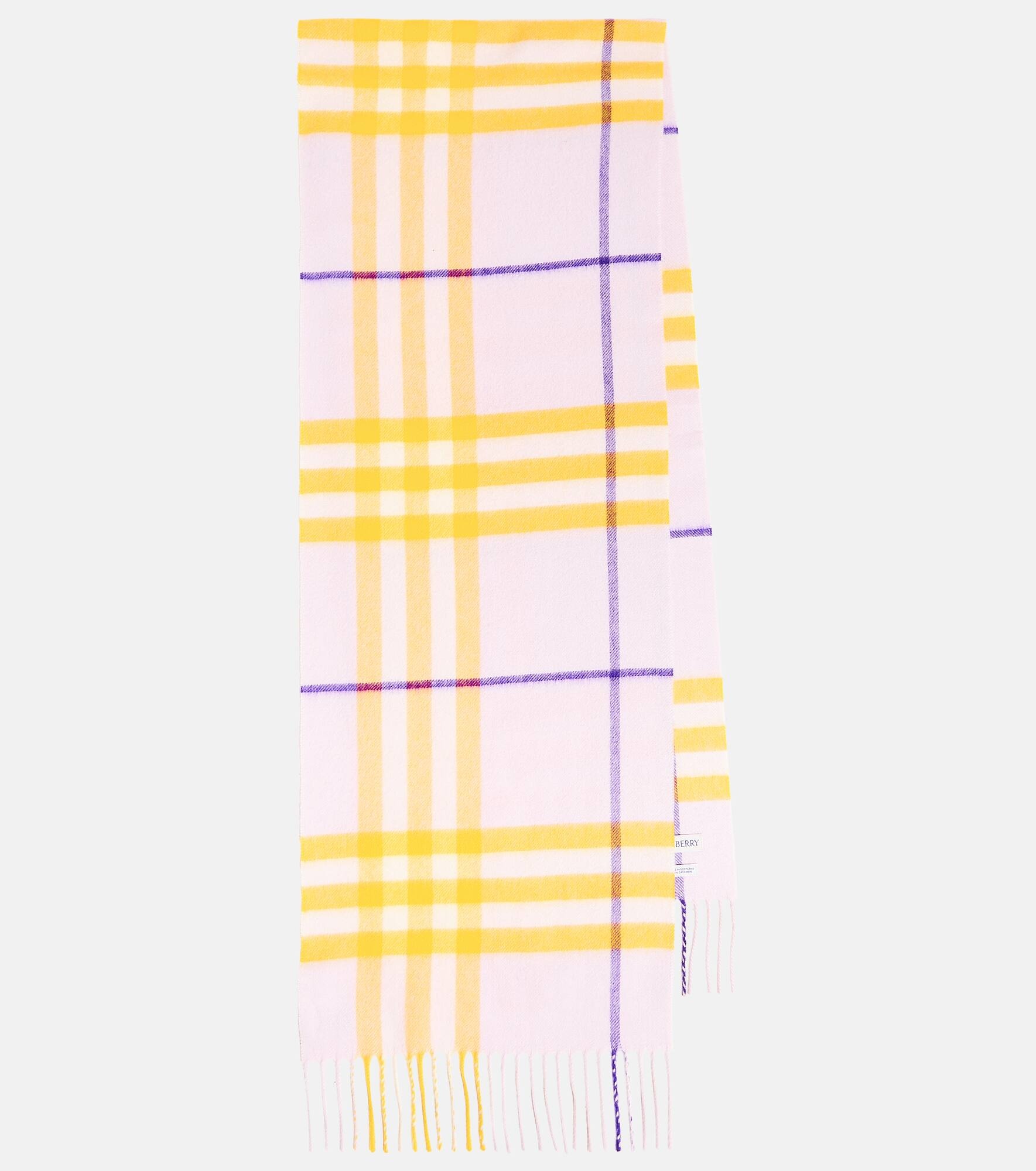 Checked wool scarf - 1
