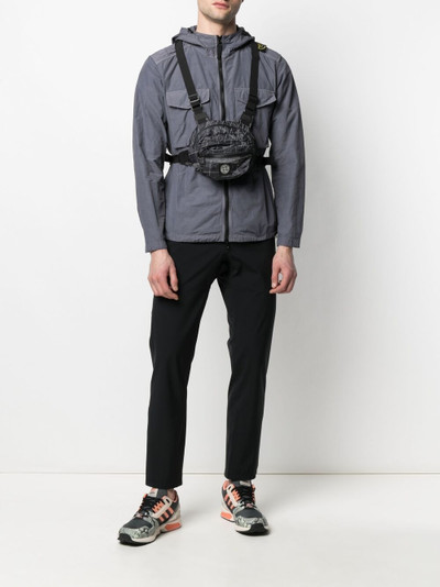 Stone Island plaid-check print belt bag outlook