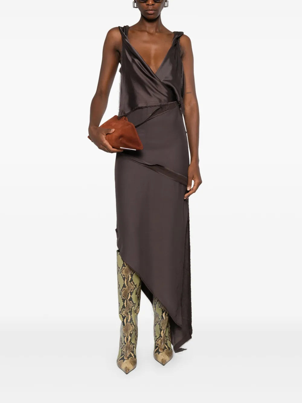 Midi Dress With Twisted Detail - 2