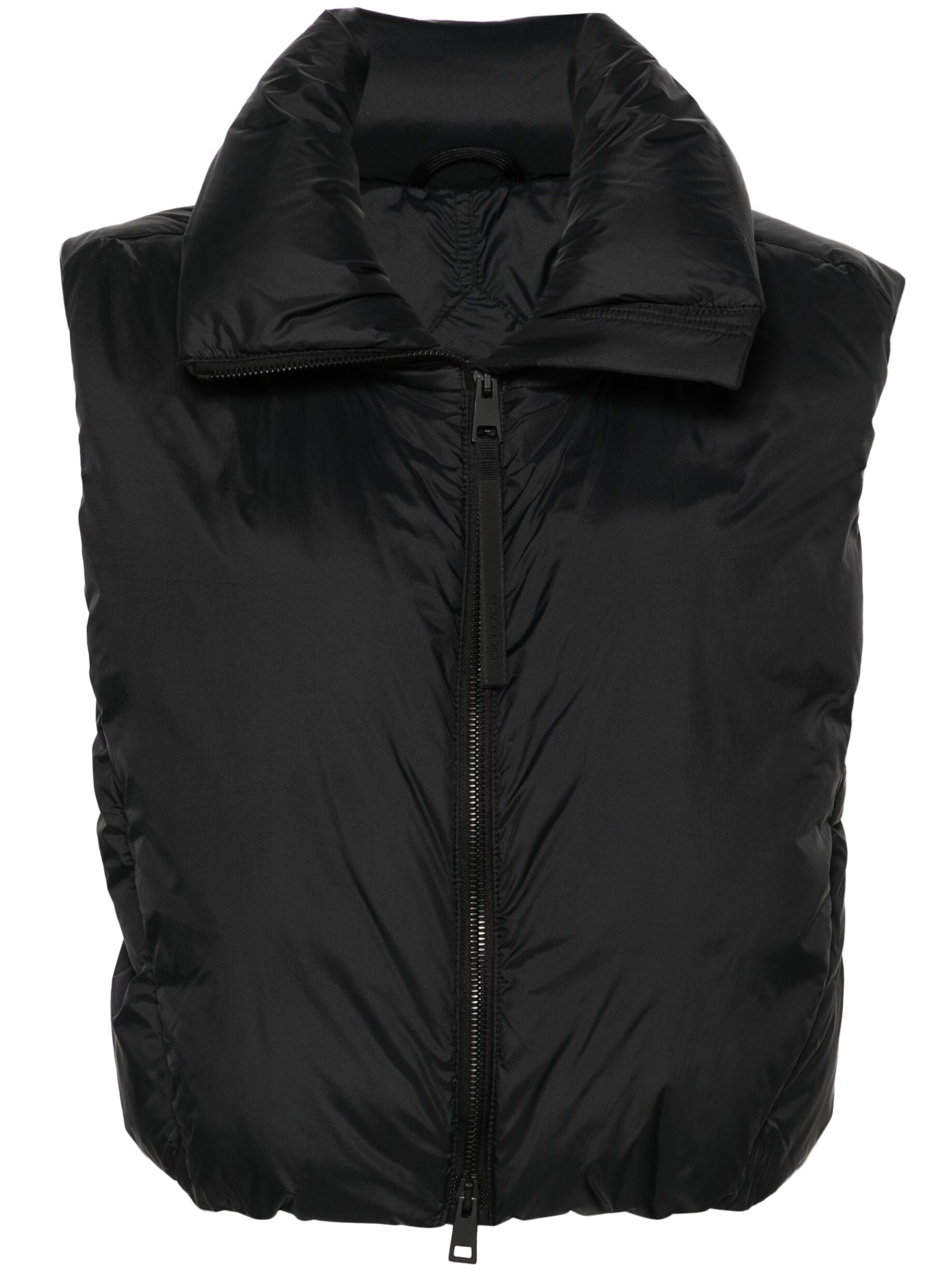 Black Spessa Cropped Gilet - 1