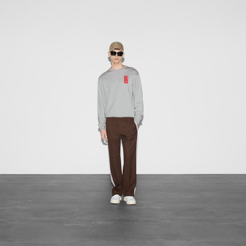 GUCCI Cotton jersey sweatshirt outlook