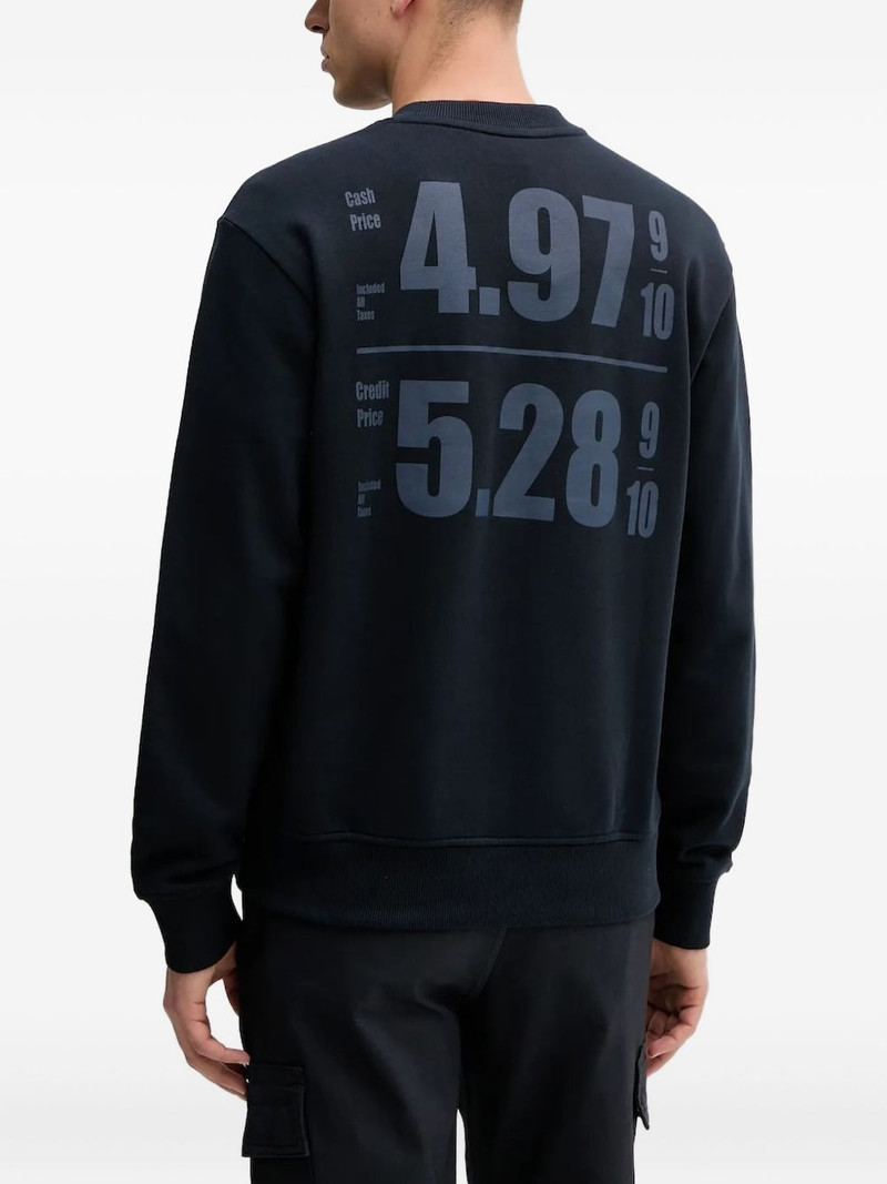 BOSS logo-print crew-neck sweatshirt outlook