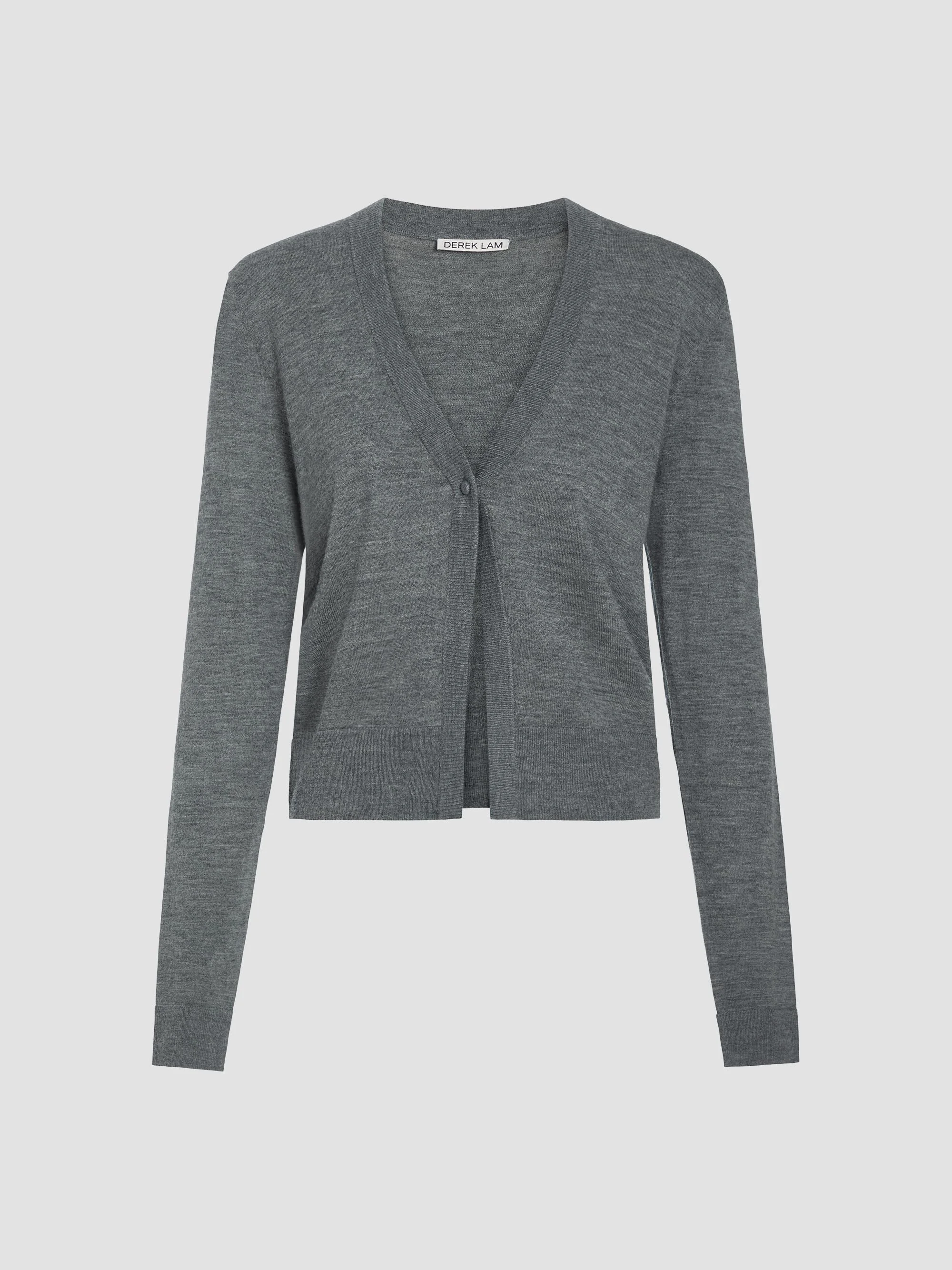 Women's Jesse Mercerized Wool-Cashmere Cardigan - Thunder - 1