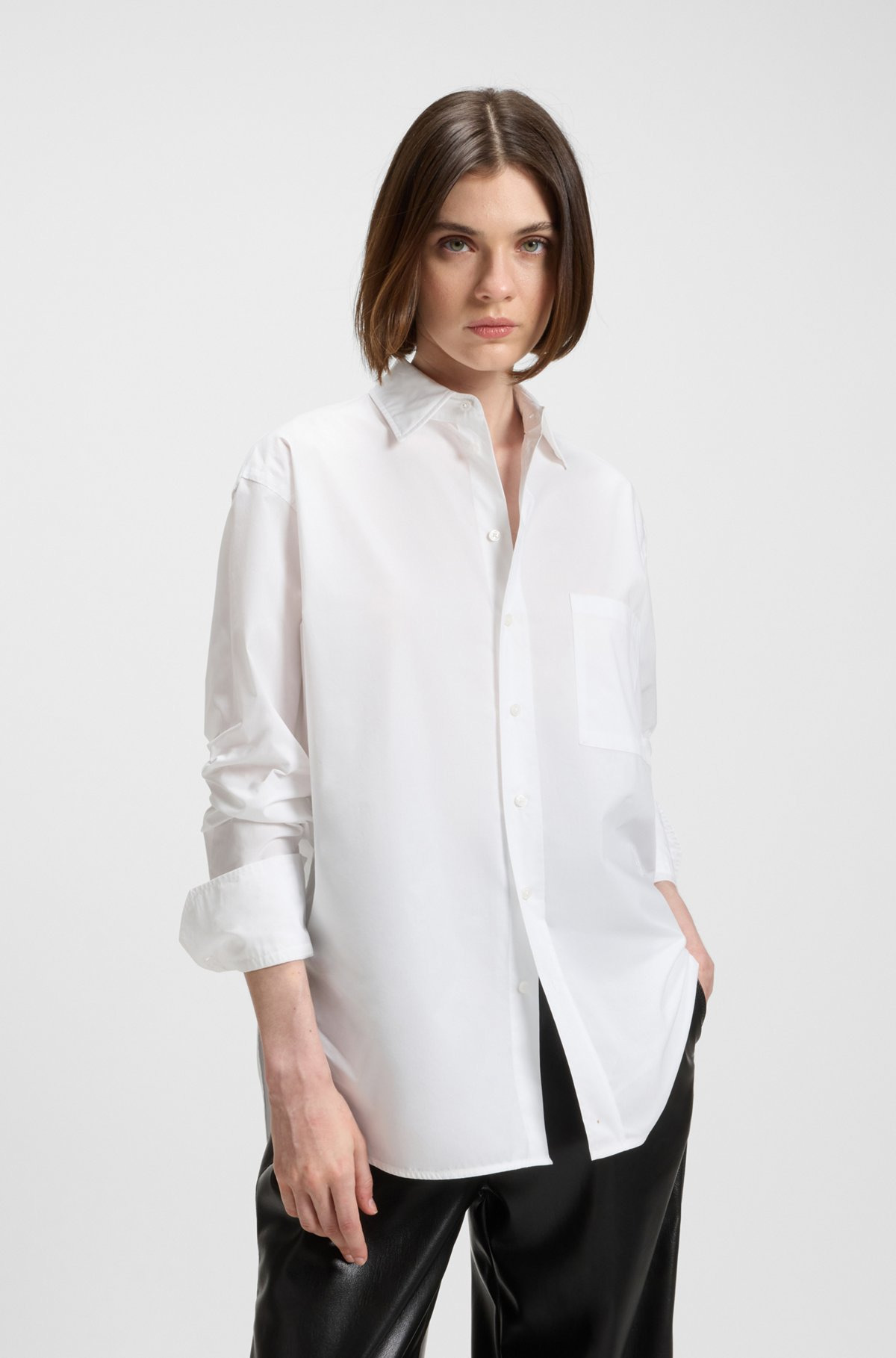 OVERSIZE-FIT BLOUSE IN COTTON - 2