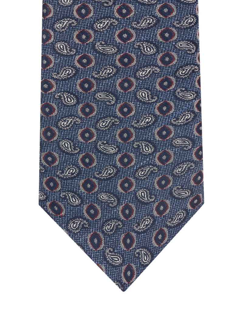 Etro jacquard paisley tie outlook