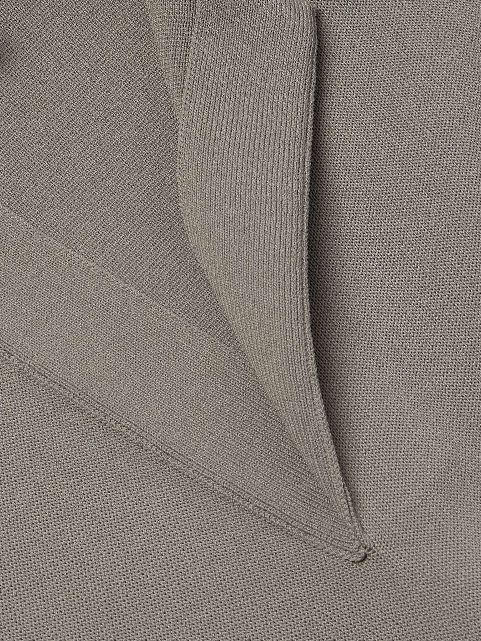 Oversized Jersey Polo Shirt - 4
