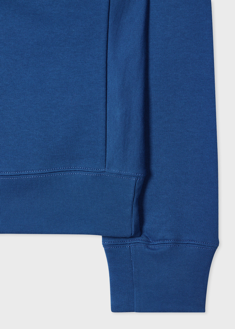 Paul Smith Mid Blue Organic Cotton Zebra Logo Sweatshirt outlook