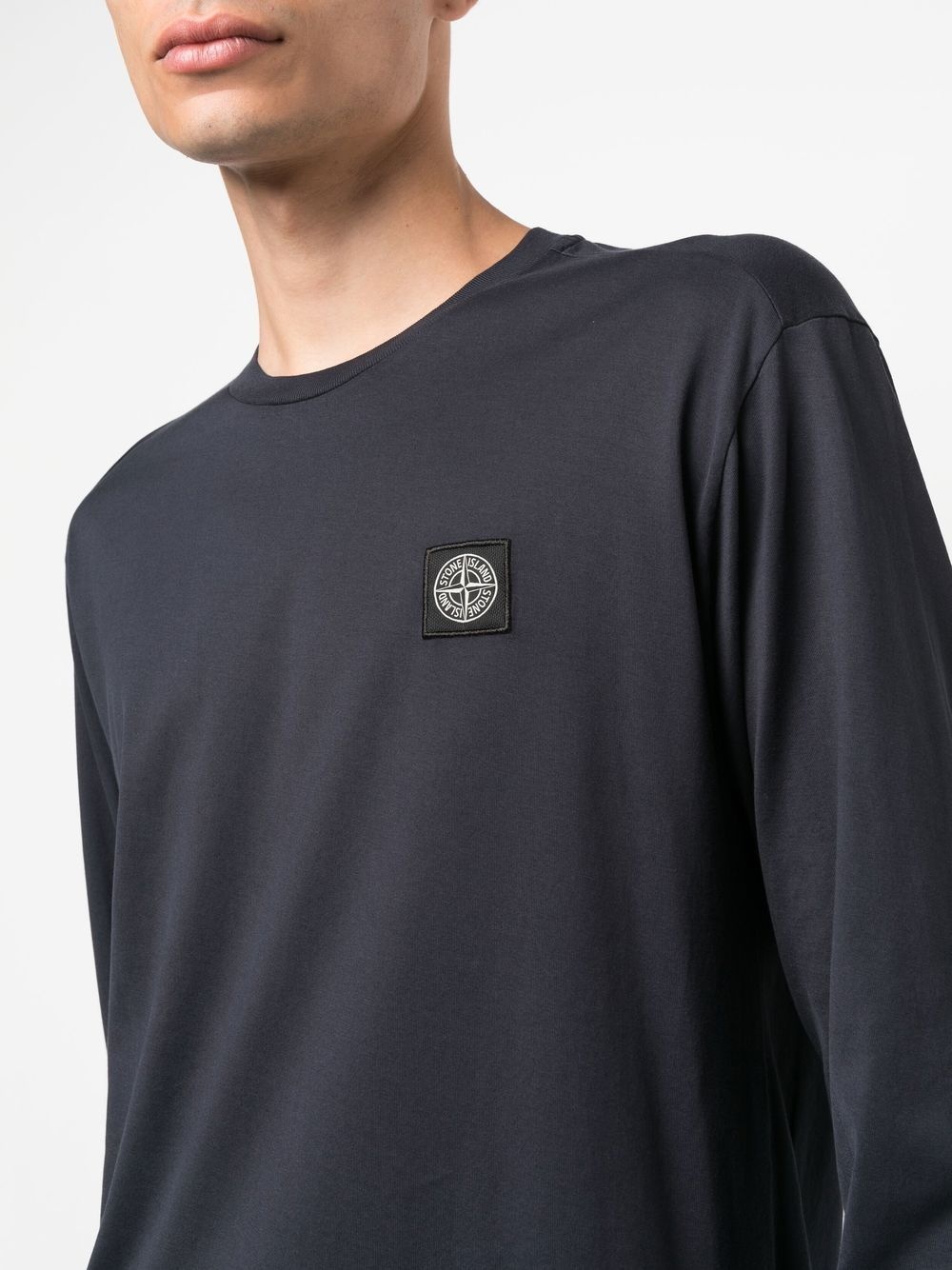 compass-patch crew-neck sweatshirt - 5