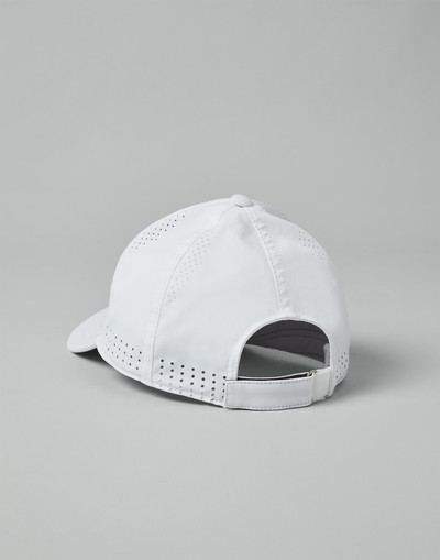 Brunello Cucinelli Lightweight techno fabric cap with tennis print outlook