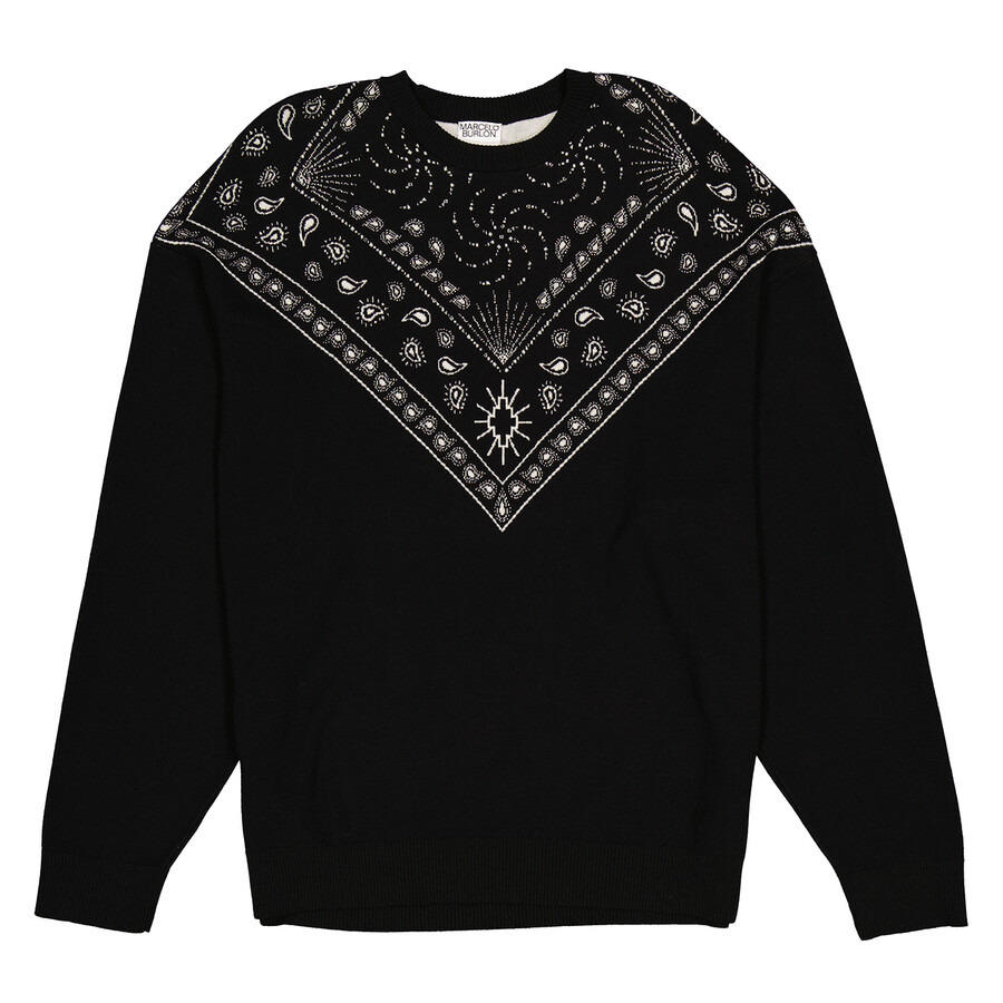 Marcel Burlon Bandana Print Crew Neck Jumper - 5