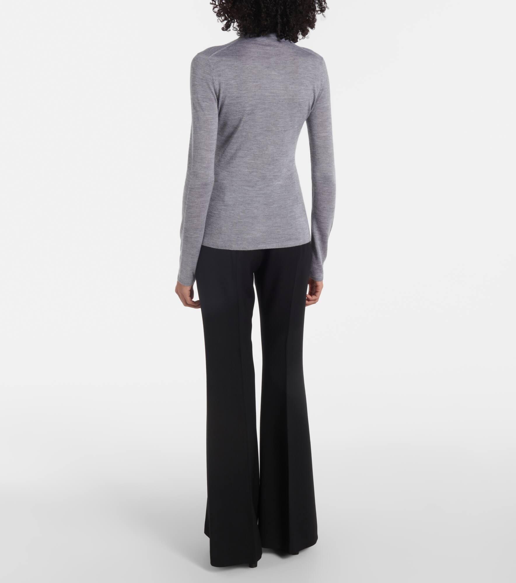 Costa cashmere and silk turtleneck top - 3