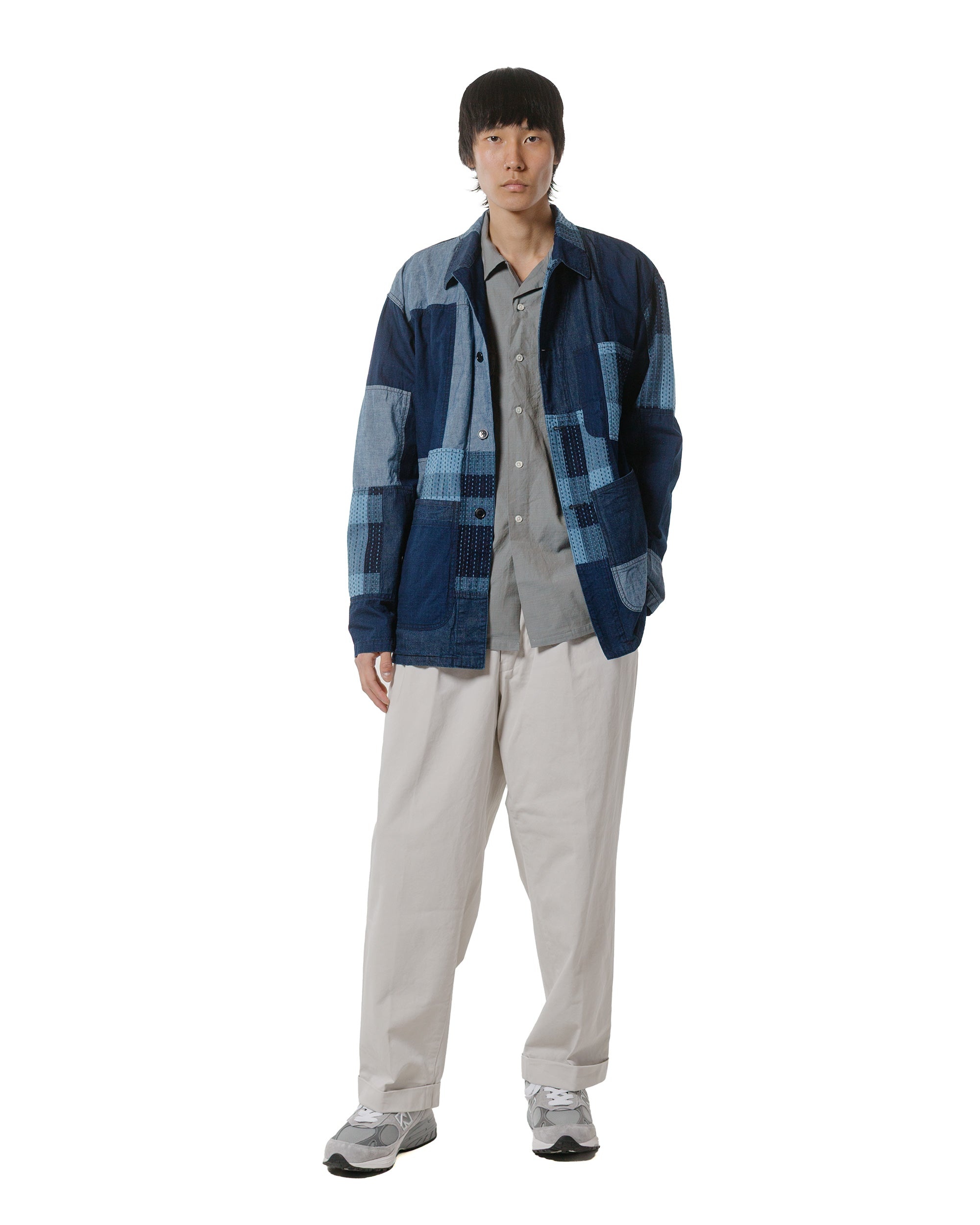 Open Collar Slab Chambray Sage - 4