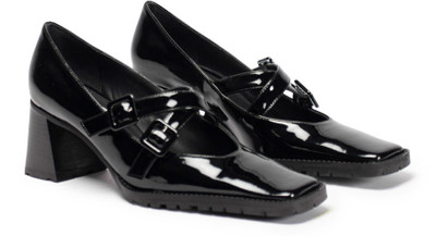 Elleme Mary Jane X-Strap Heeled Loafers outlook