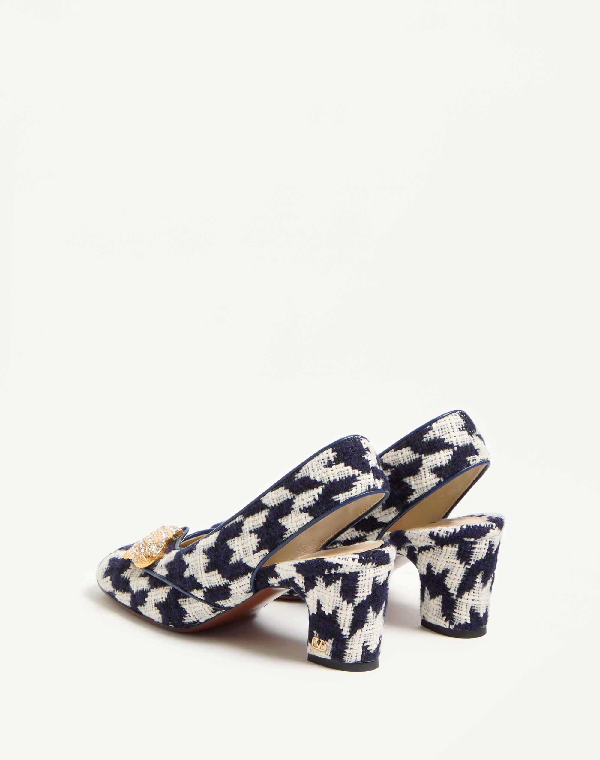 ADAMANTINE SLINGBACK PUMPS IN TWEED 60MM - 5