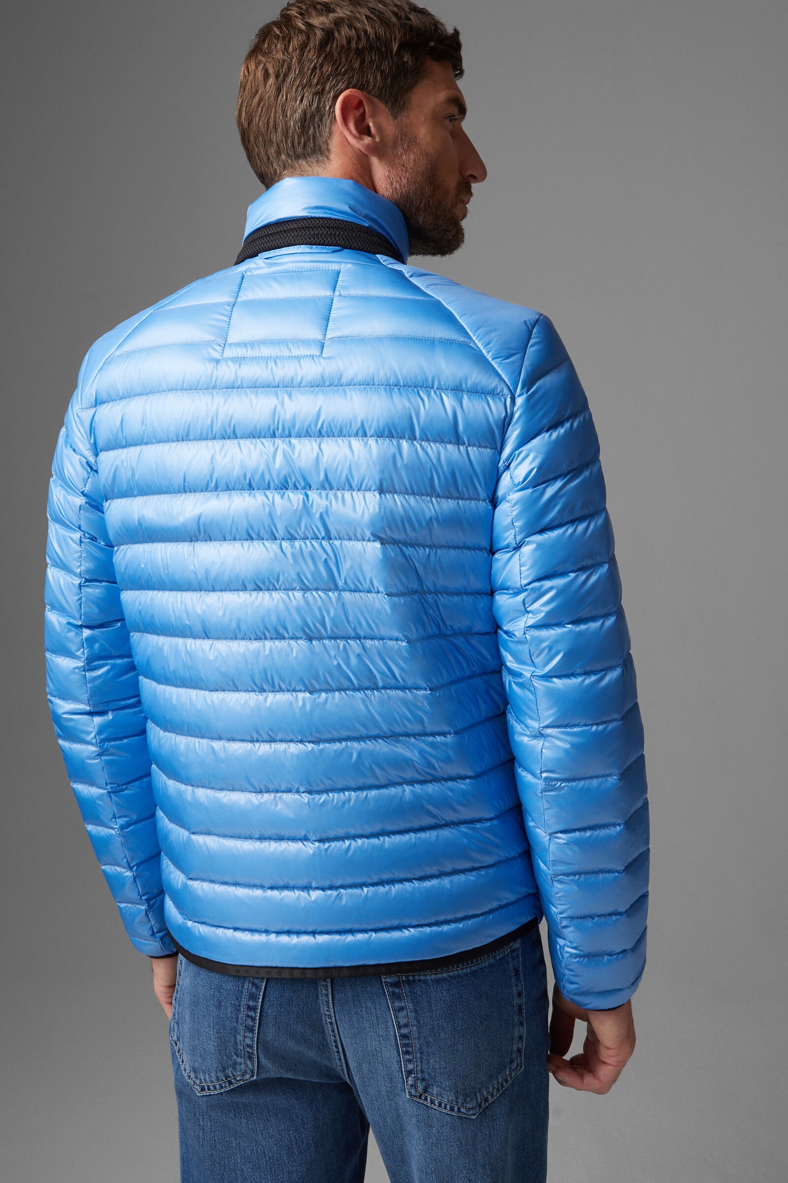 Liman lightweight down jacket in Ice blue - 3