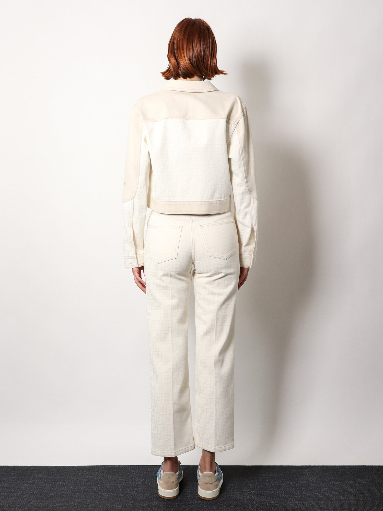 Ff Off White Denim Jacket - 3