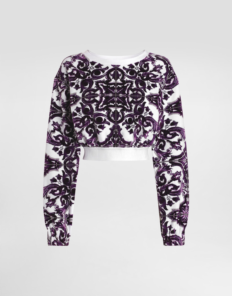 Jacquard chenille sweatshirt 1