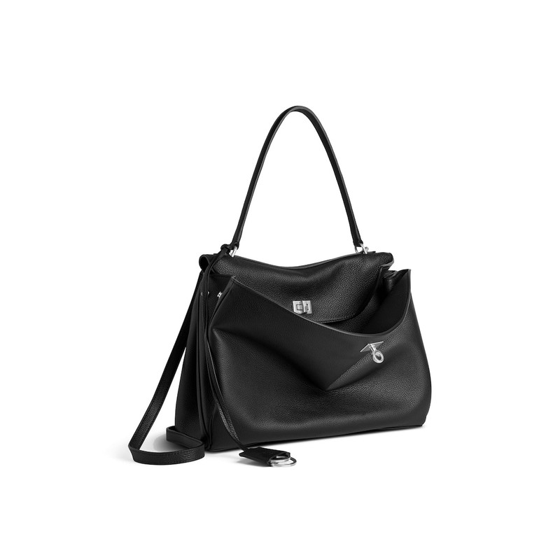 BALENCIAGA Women's Rodeo Medium Handbag  in Black outlook