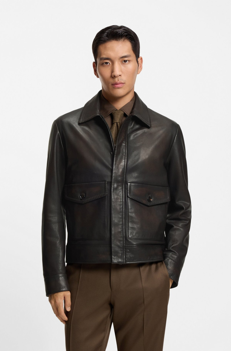 NAPPA-LEATHER JACKET IN AN AVIATOR STYLE 2