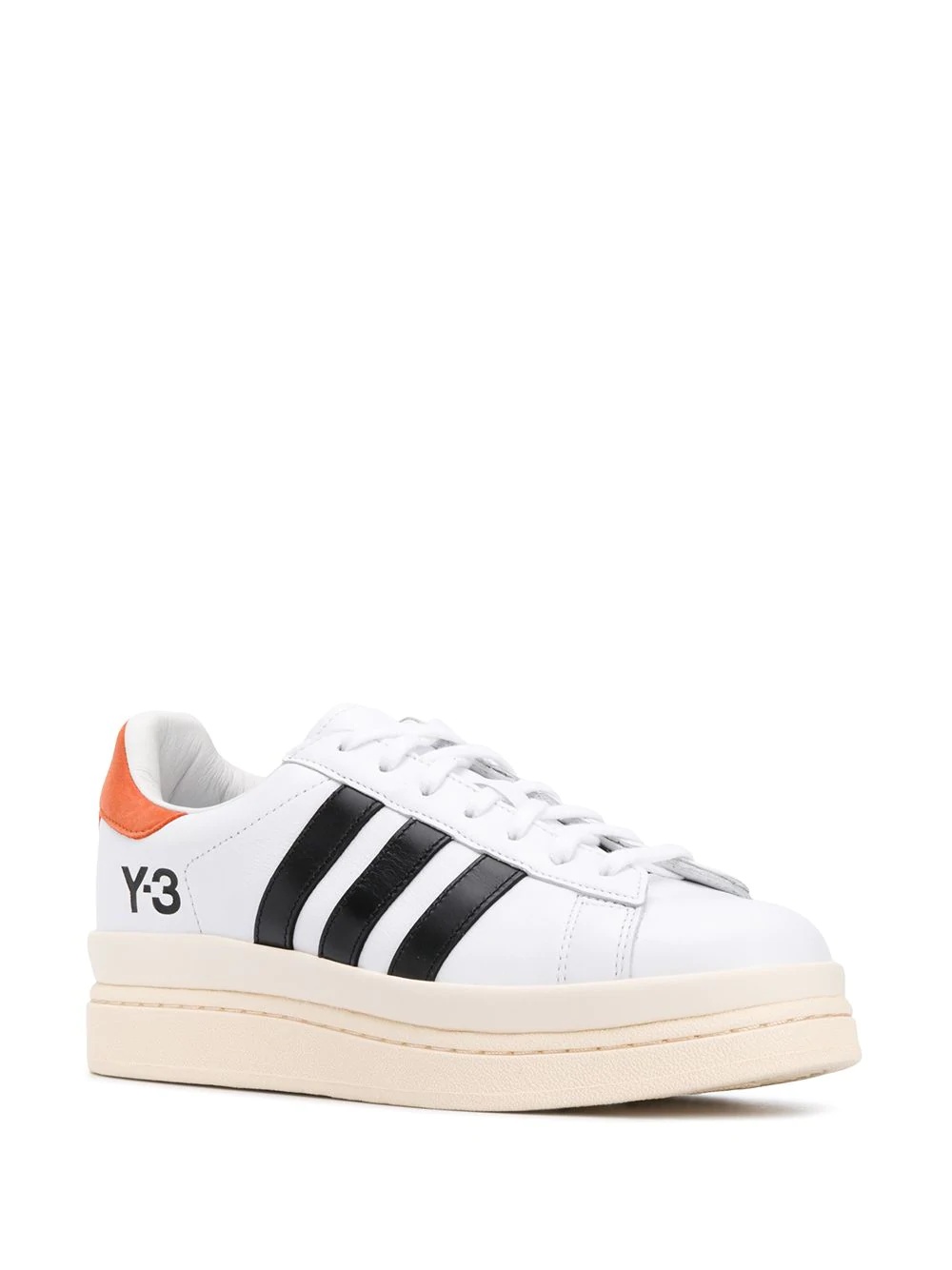 logo printed lace-up sneakers - 4
