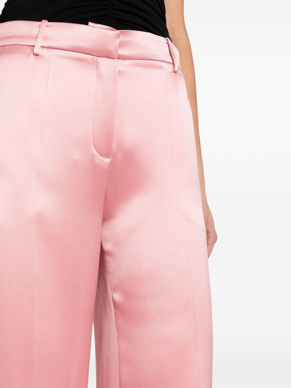 high-waist wide-leg trousers - 5