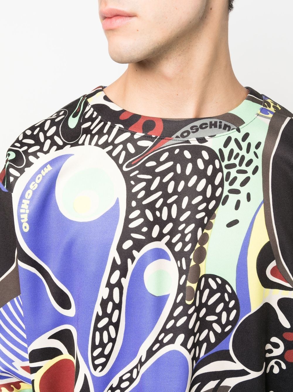 graphic-print crew neck sweatshirt - 5