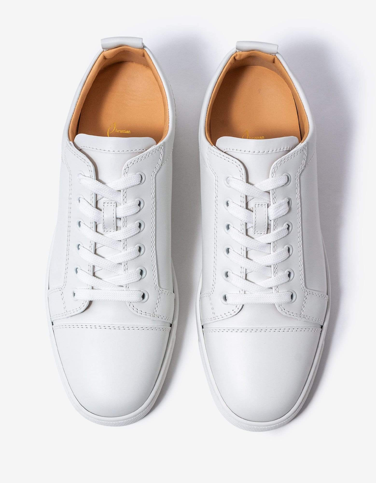 Christian Louboutin Louis Junior White Leather Trainers - 5