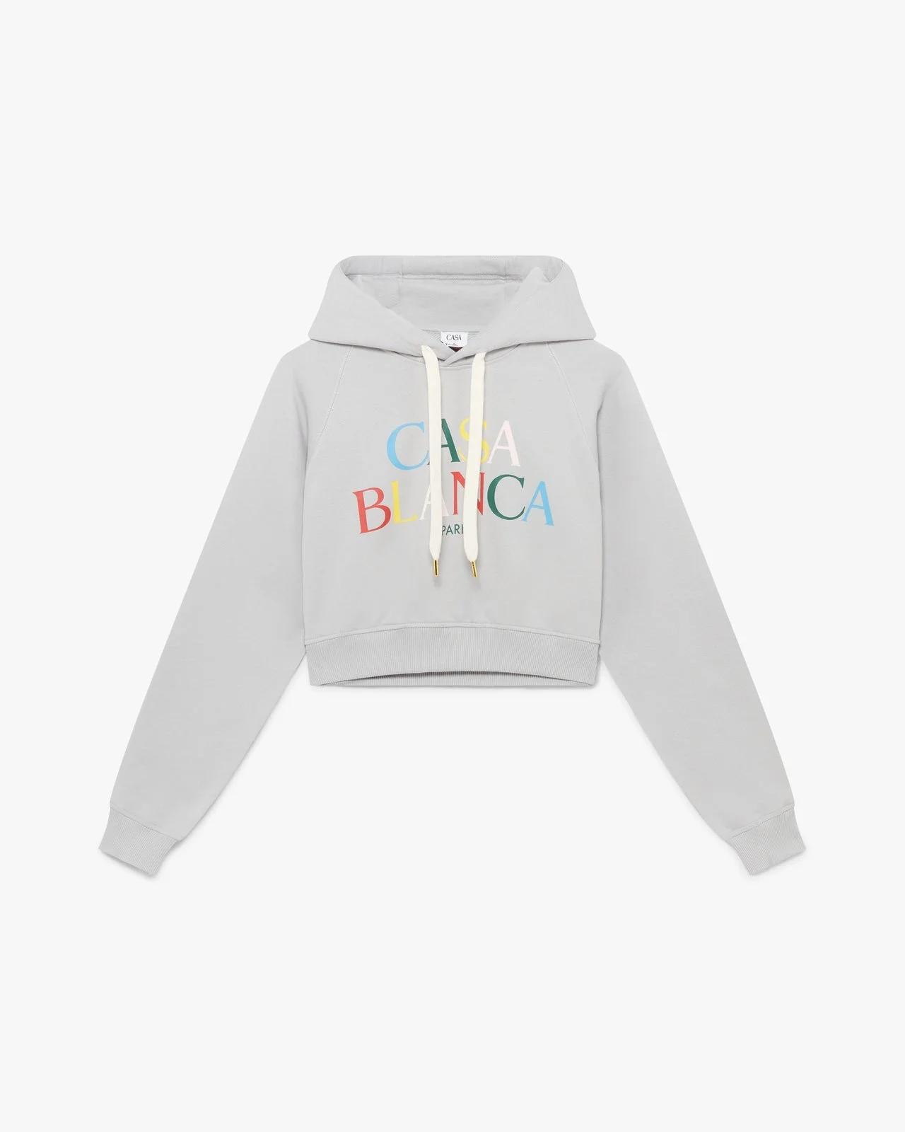 Grey Stacked Logo Hooded Sweatshirt - 1