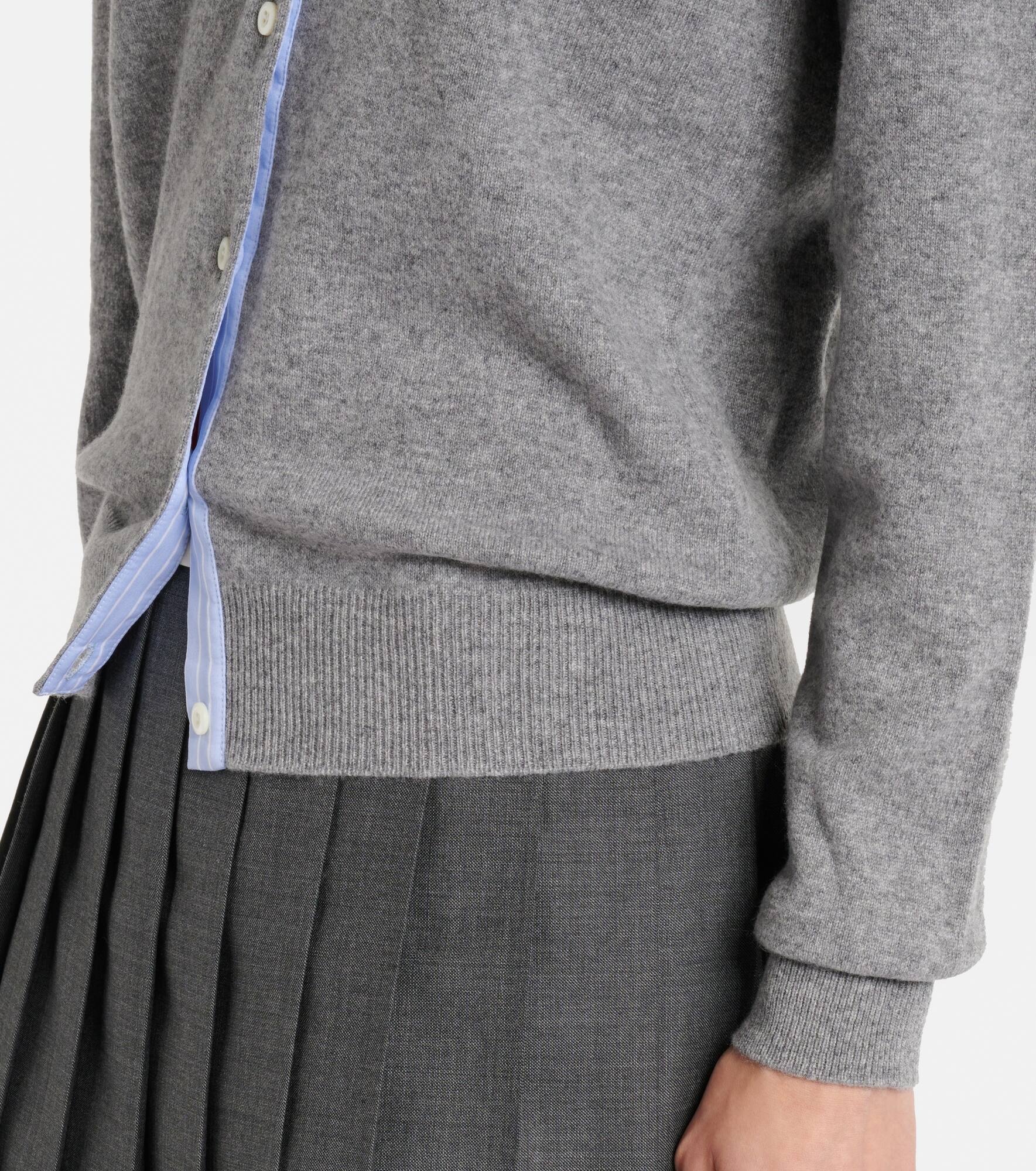 Logo cashmere cardigan - 5