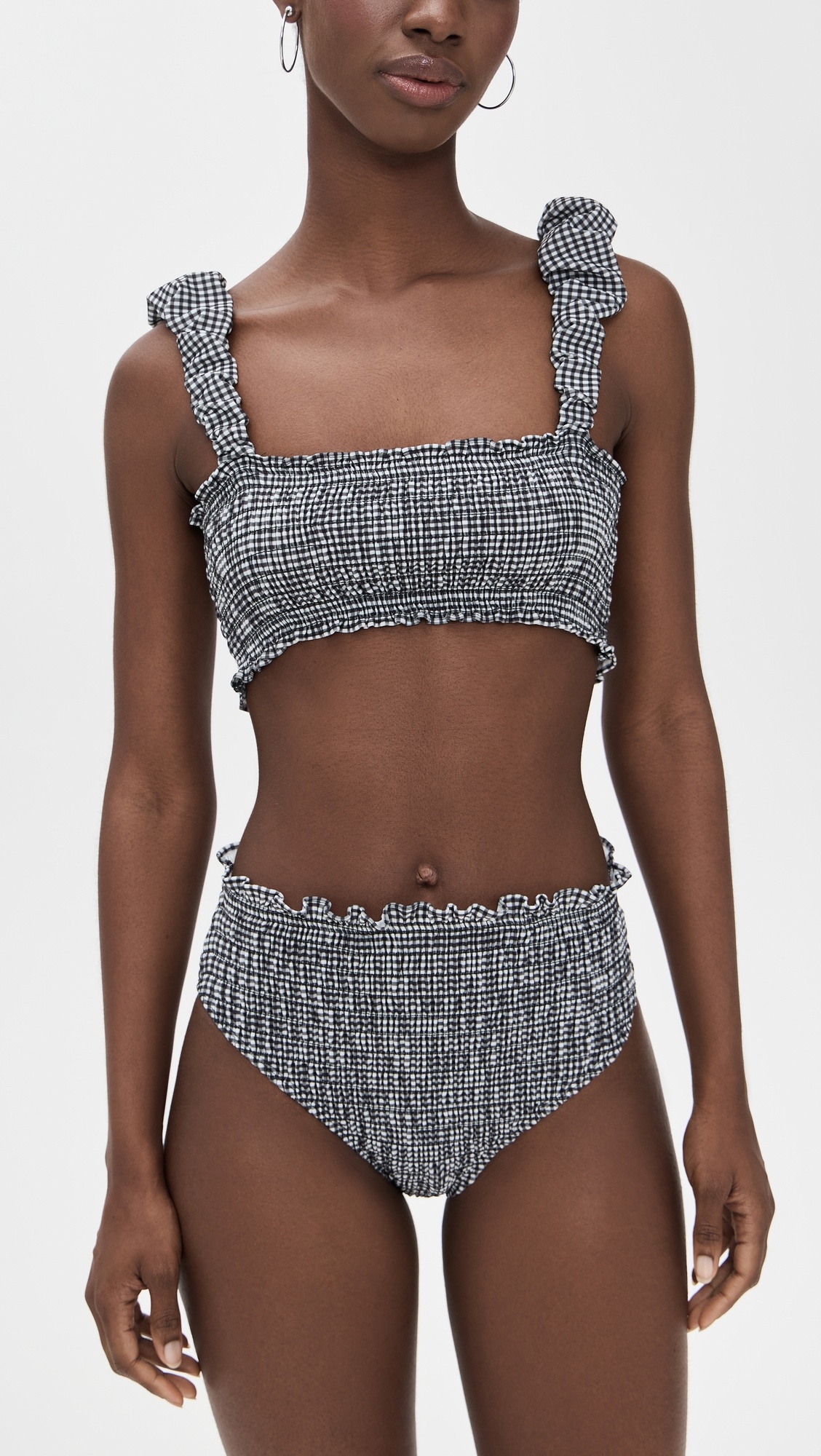 Neci Gingham Bikini Top - 4