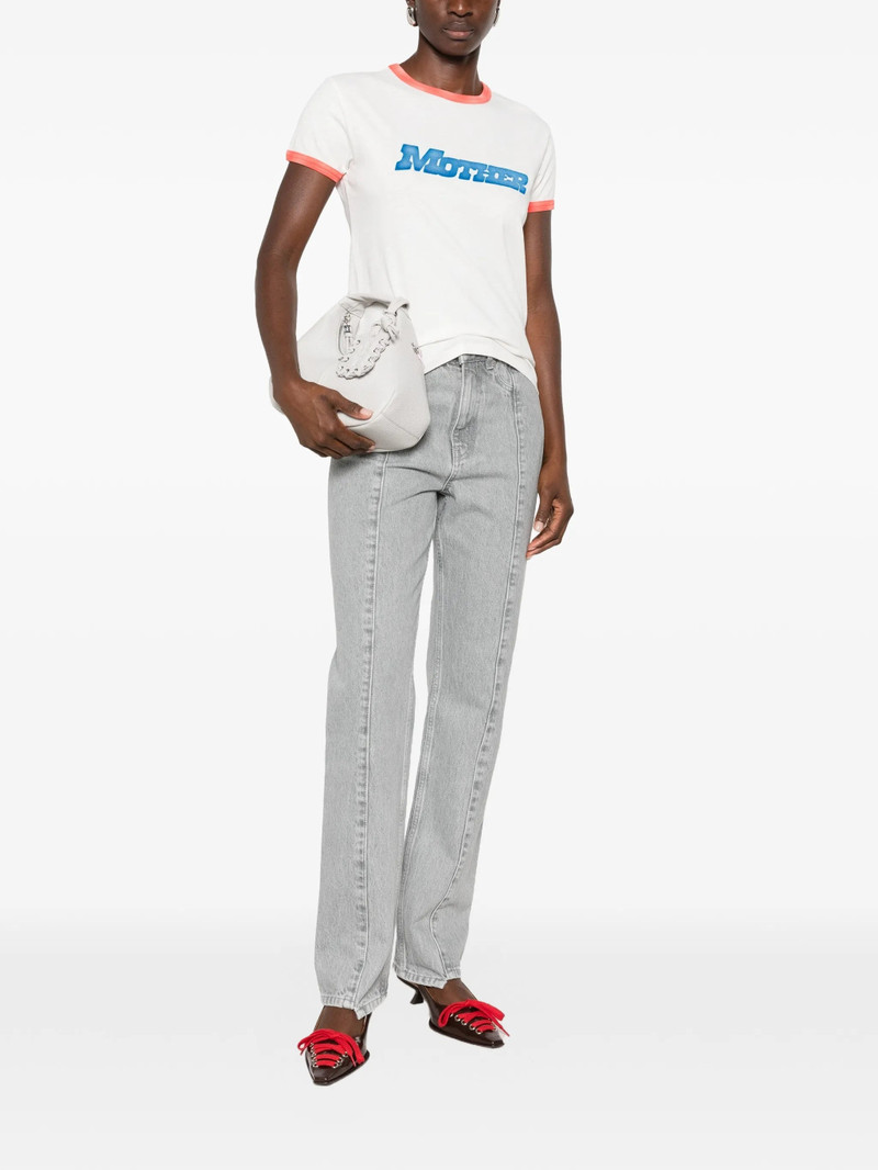 Mother Logo-print Ringer T-shirt - 1