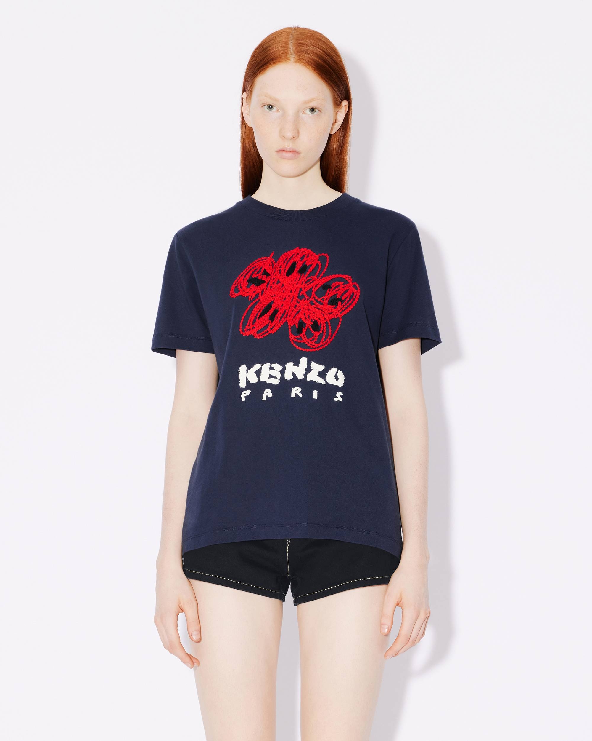 'KENZO Drawn Varsity' loose embroidered T-shirt - 3