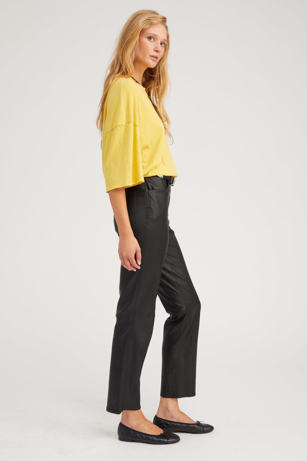 YELLOW BOXY TEE - 3