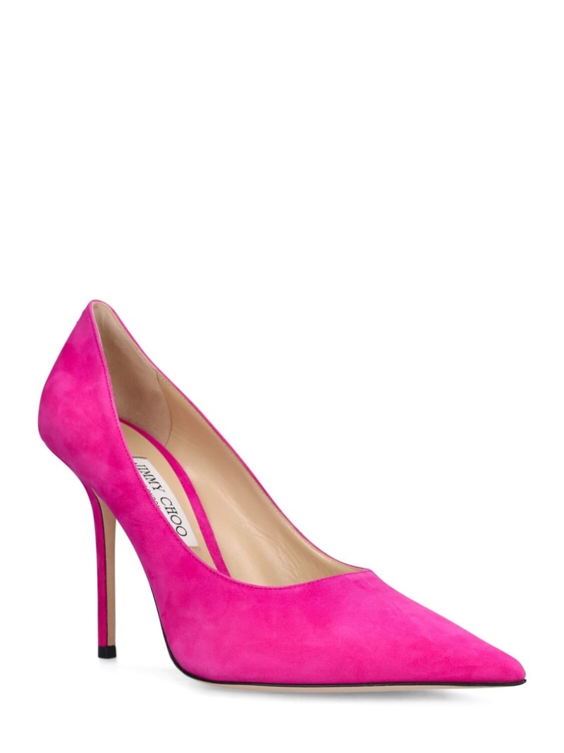 100mm Love suede pumps - 2